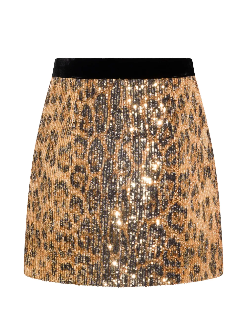  Roberto Cavalli Sequinned Animal-print Mini Skirt - Neutrals 