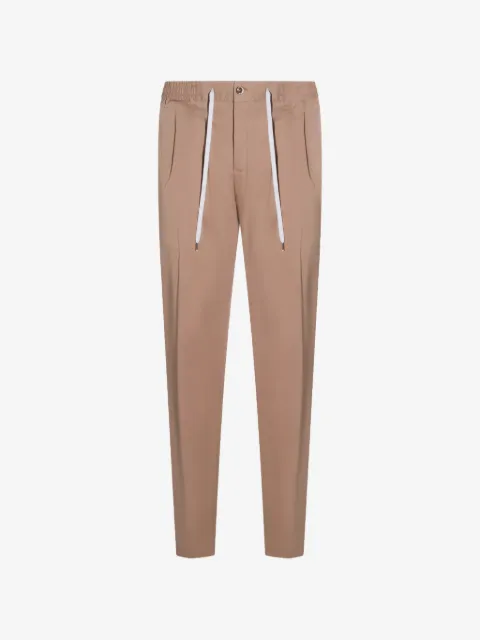PT Torino drawstring pleat trousers