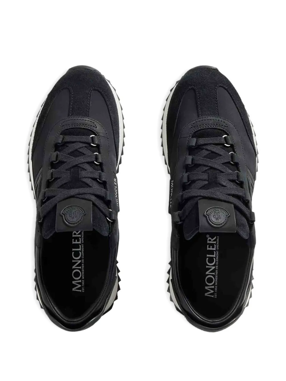 Moncler Pacey2 panelled lace-up sneakers Zwart