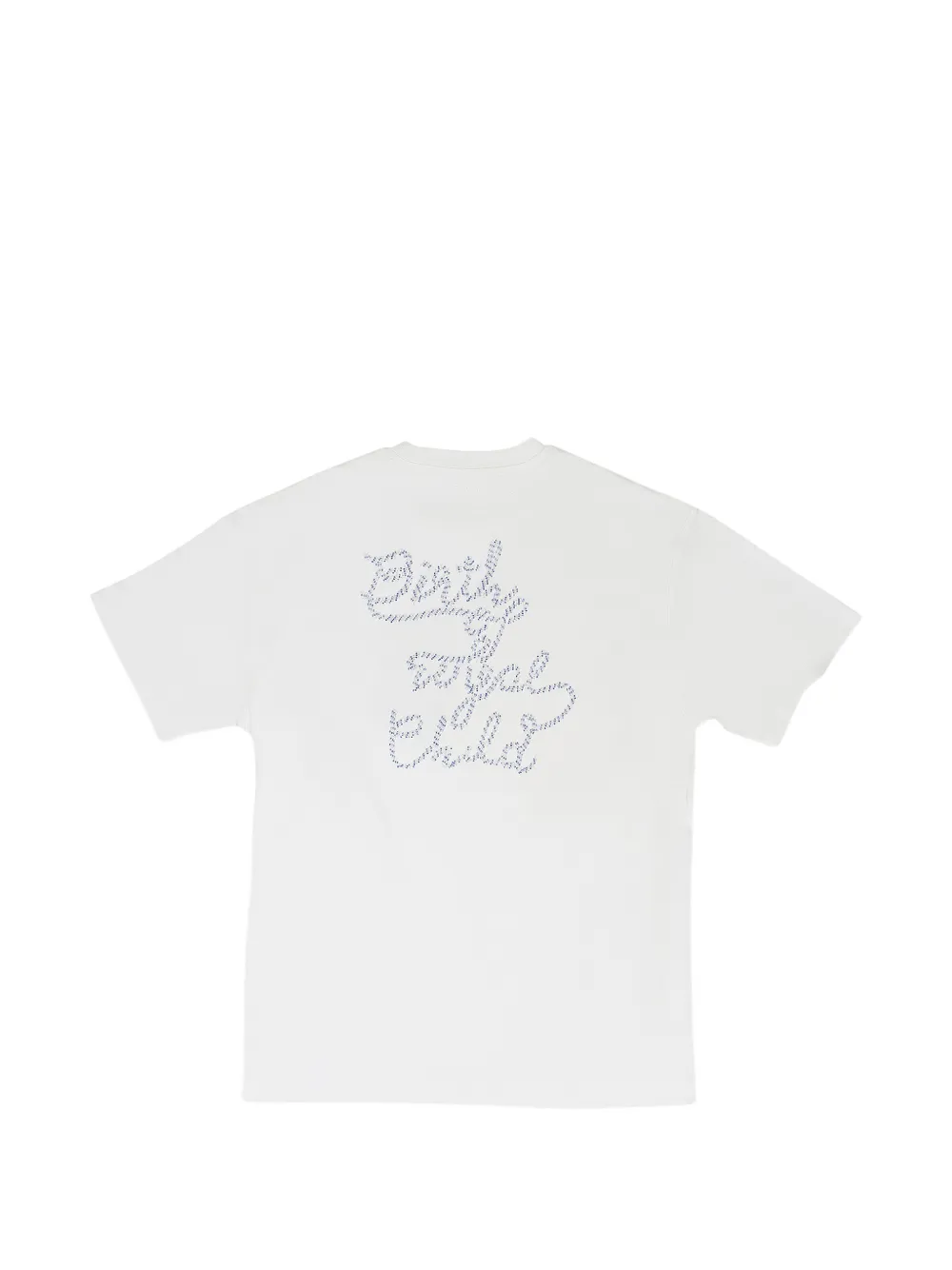 BIRTH OF ROYAL CHILD T-shirt met kralen Wit