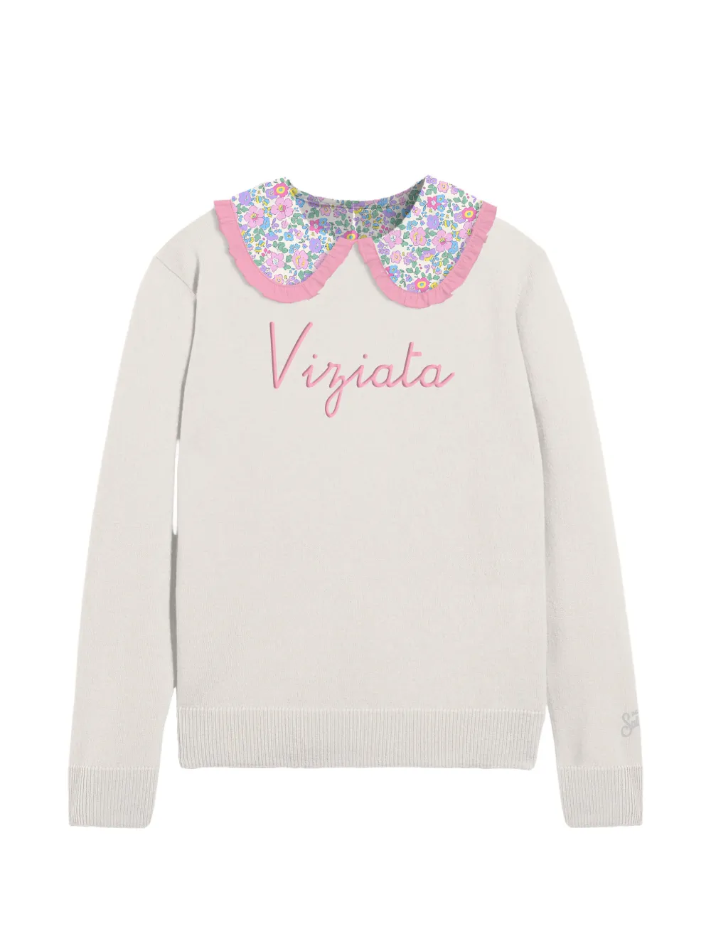 MC2 Saint Barth Top a fiori con ruches - Toni neutri