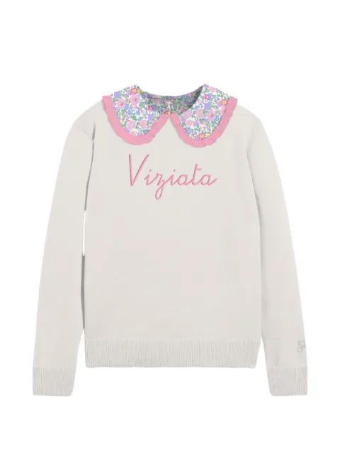 MC2 Saint Barth ruffled floral top