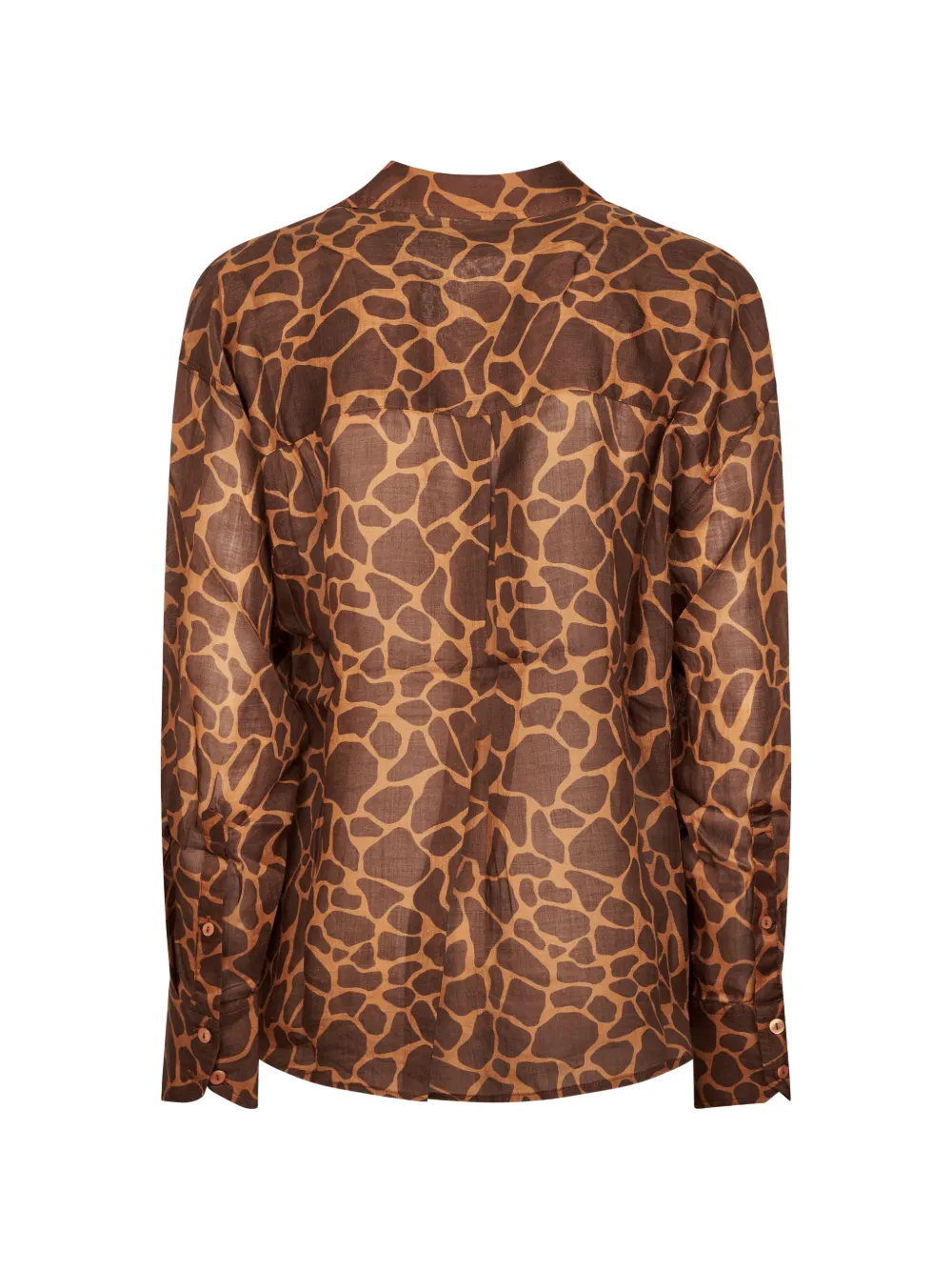 MC2 Saint Barth Button-up overhemd met girafprint Bruin