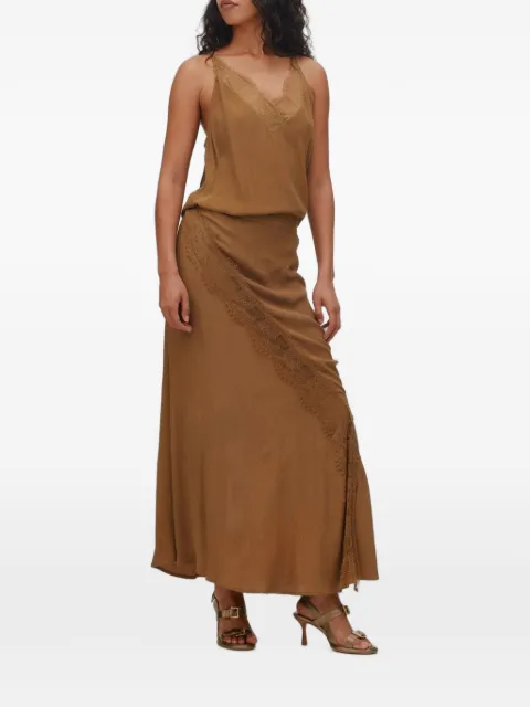 RABENS SALONER lace-trim maxi skirt