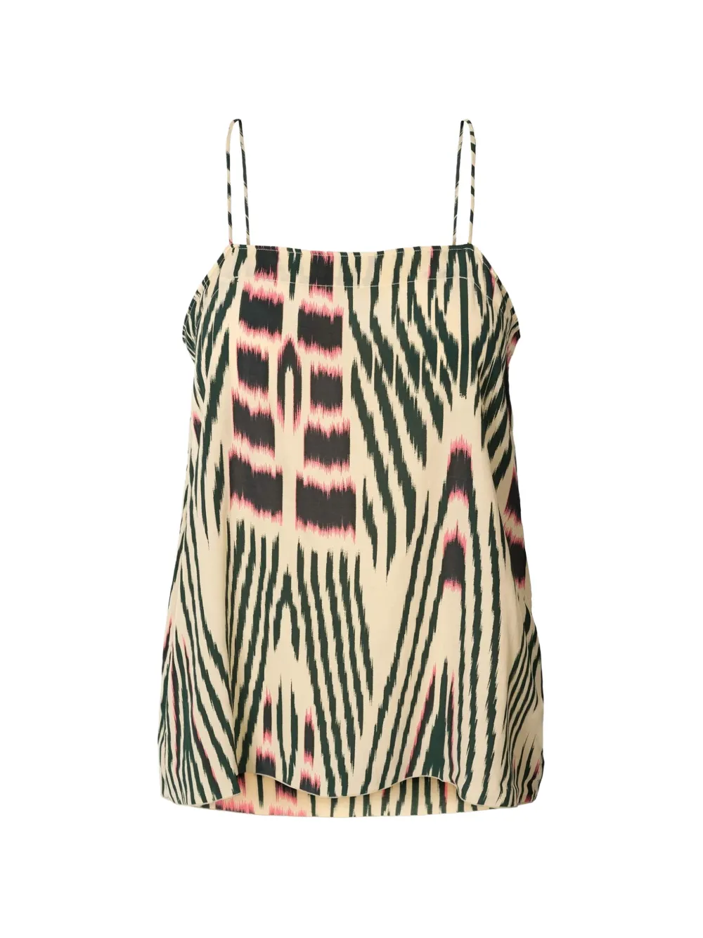 RABENS SALONER Karis patterned tank top - Toni neutri