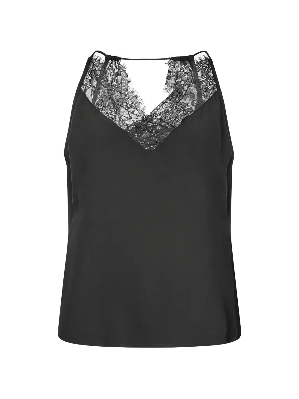 RABENS SALONER lace-trim top - Nero