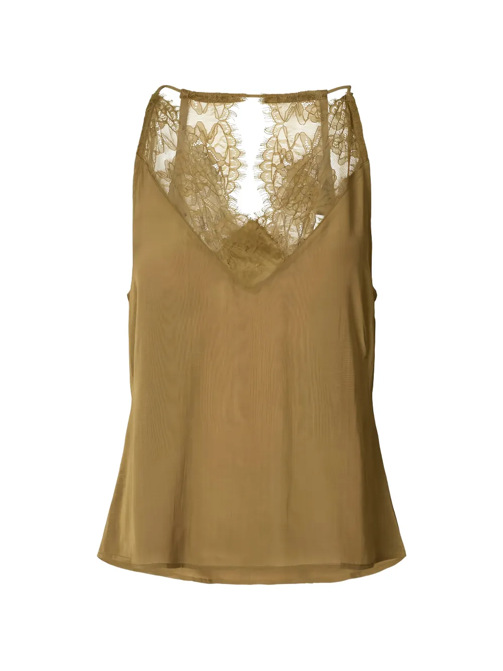 RABENS SALONER Jodie lace-trimmed camisole top - Grün