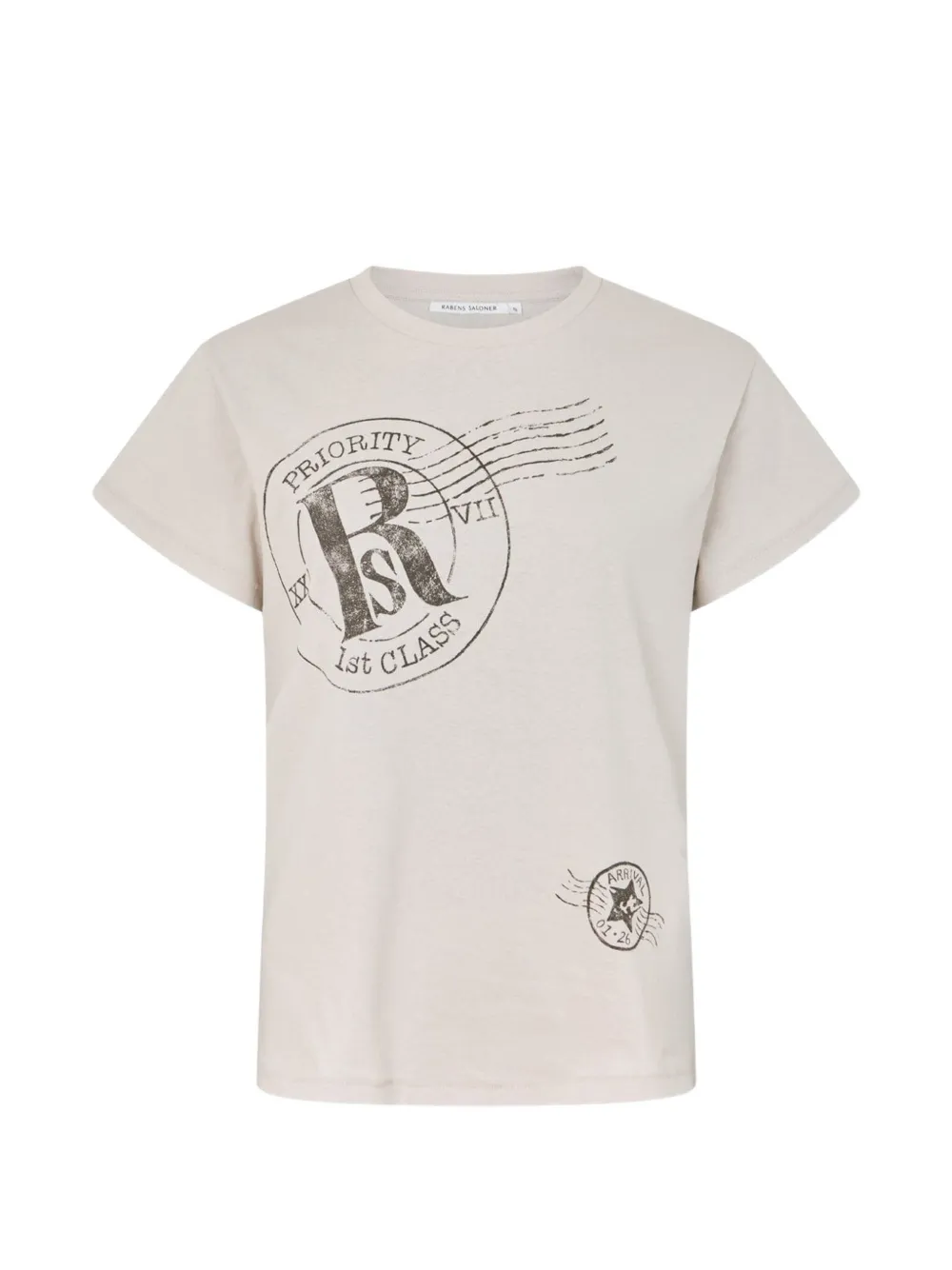 RABENS SALONER logo-print crew-neck T-shirt