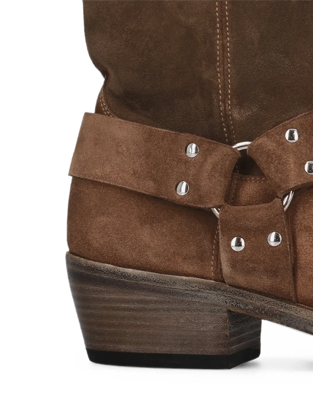 Premiata harness suede boots Bruin