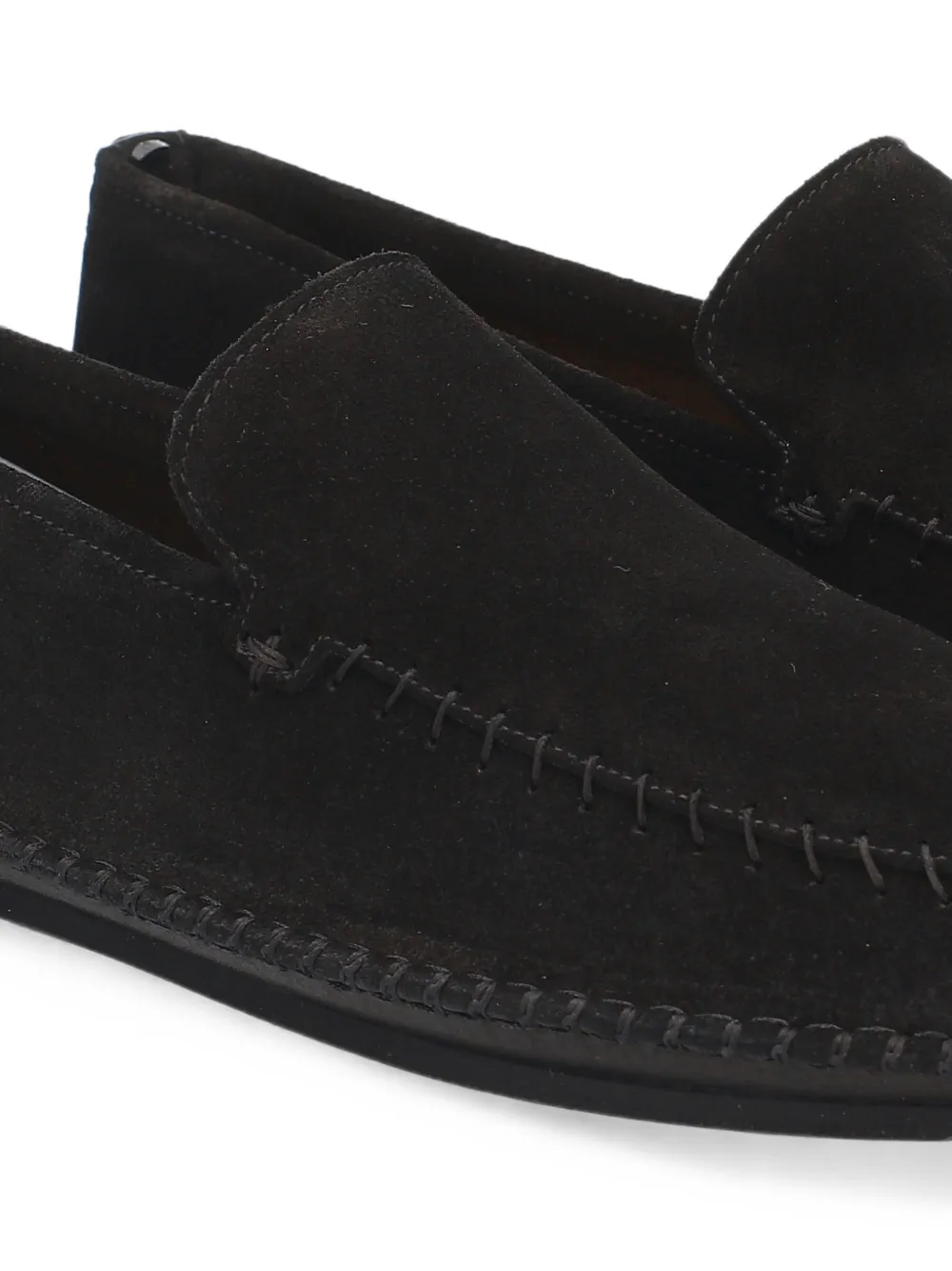 Premiata Gestructureerde suède loafers Zwart