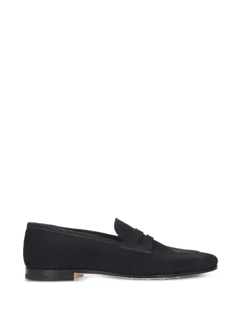 Premiata suede panelled loafers