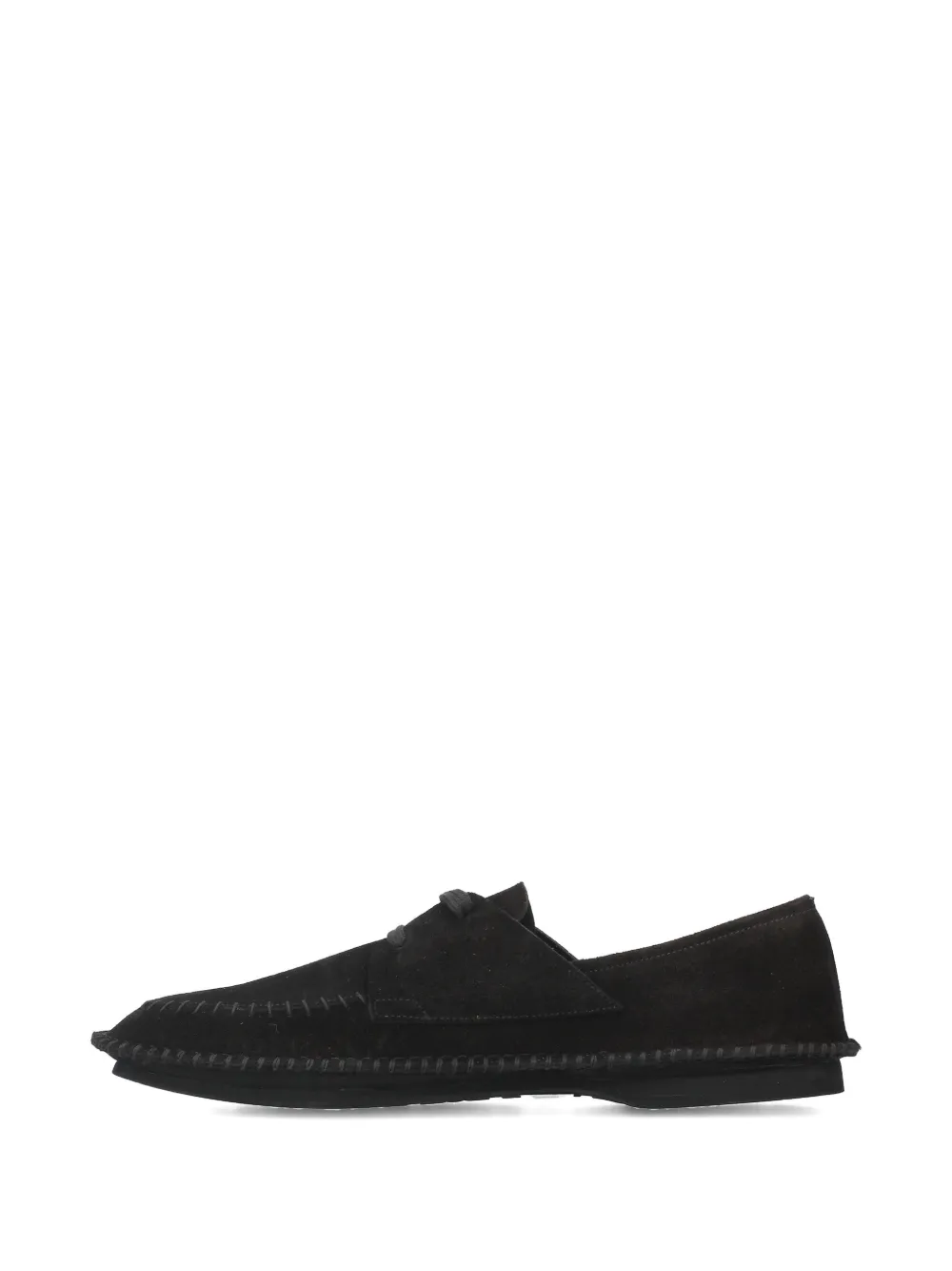 Premiata Loafers met veters en stiksel Zwart