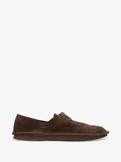 Premiata lace-up stitched loafers