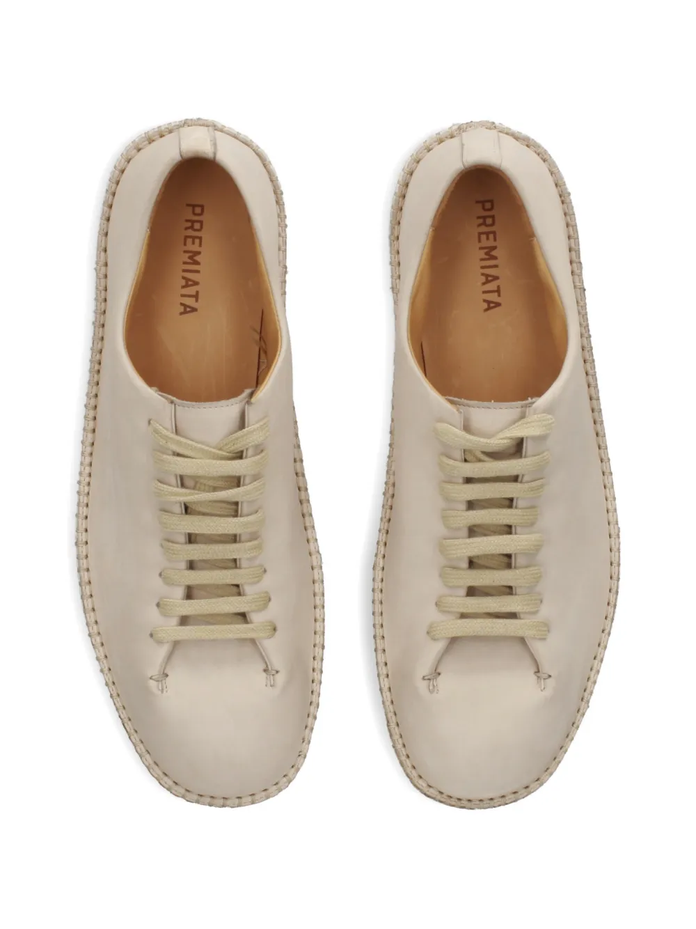 Premiata Sneakers met gestikte veters Beige
