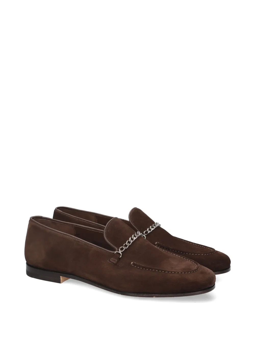 Premiata Loafers met kettingdetail Bruin