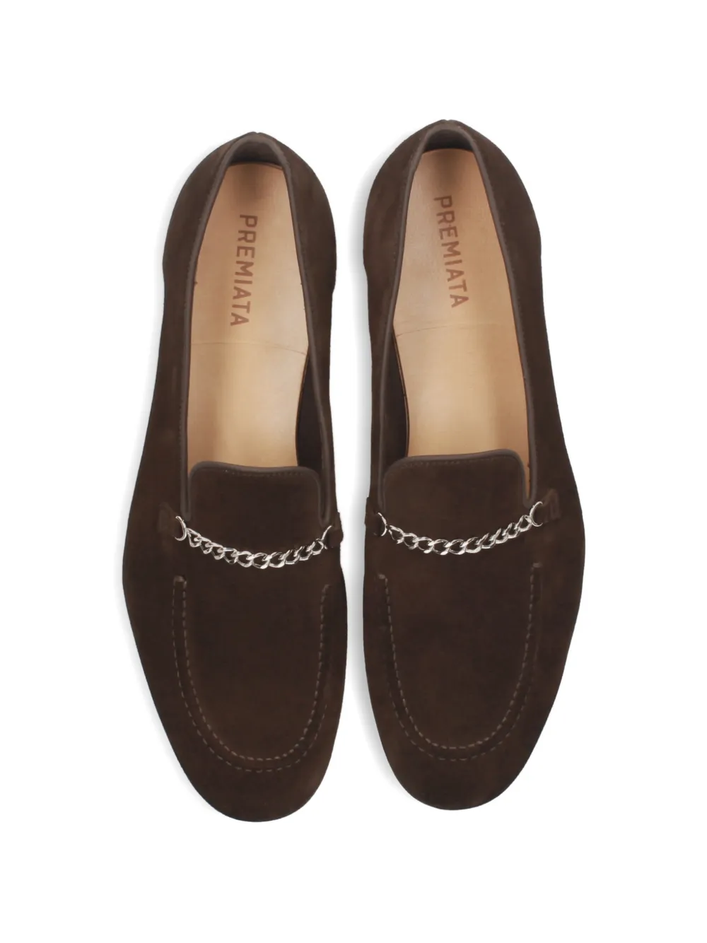 Premiata Loafers met kettingdetail Bruin