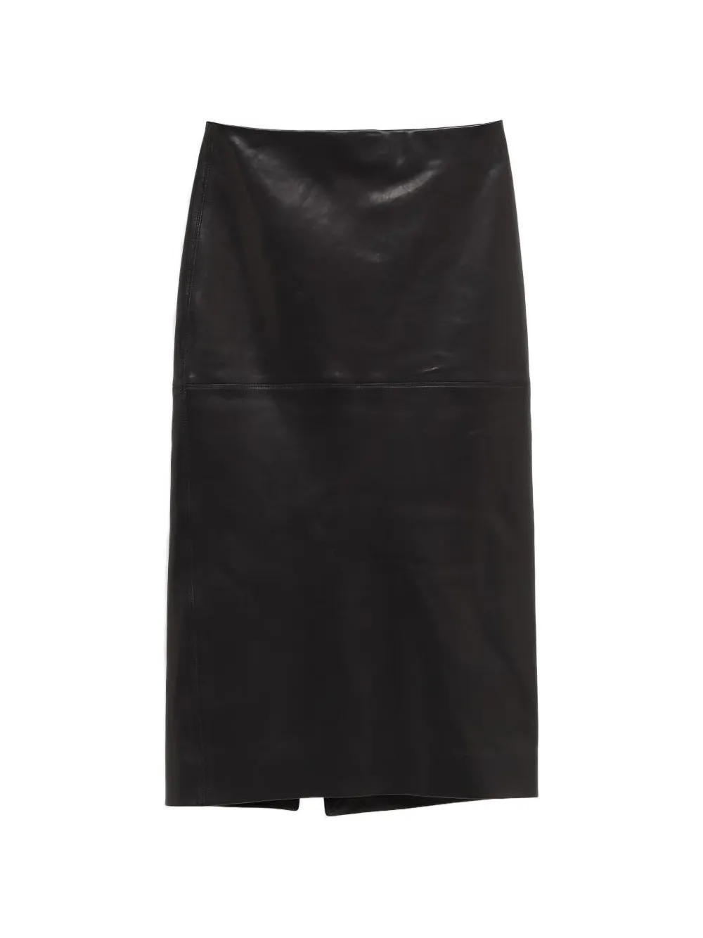 Petar Petrov slit leather skirt - Nero