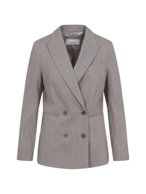 Peserico blazer con doble botonadura y motivo de rayas