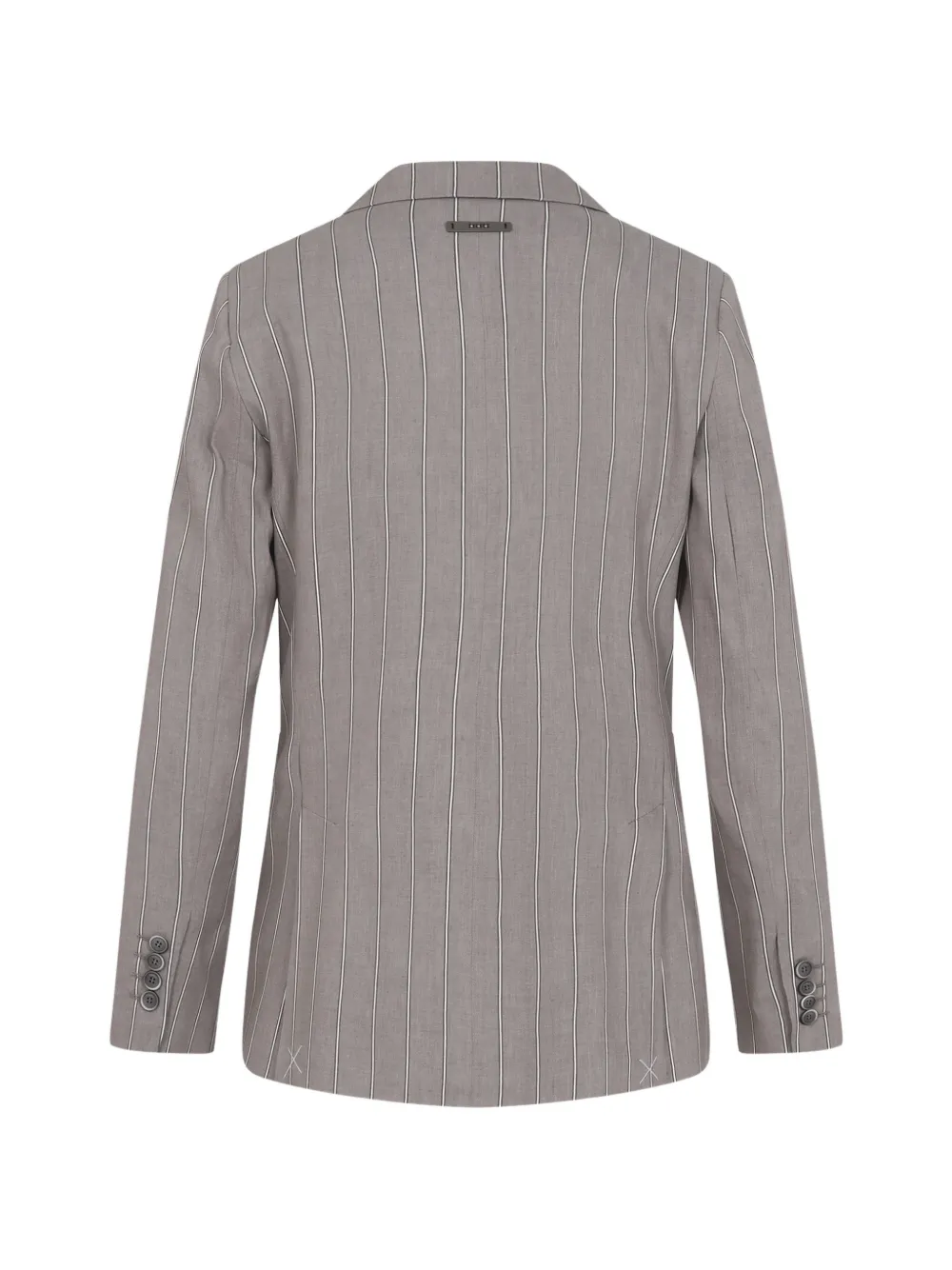  Peserico Striped Double-breasted Blazer - Brown 
