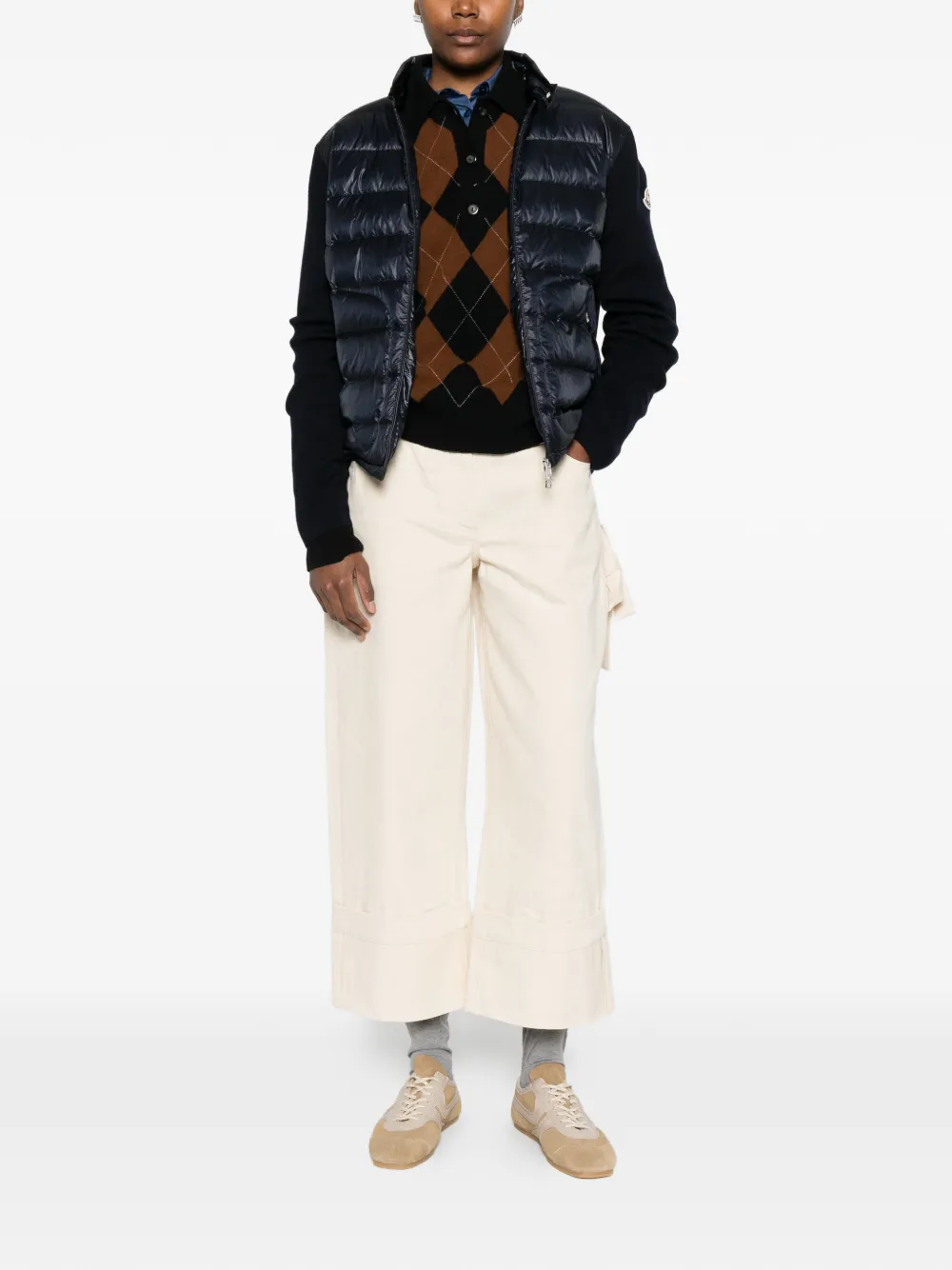  Moncler Zip Cardigan - Blue 
