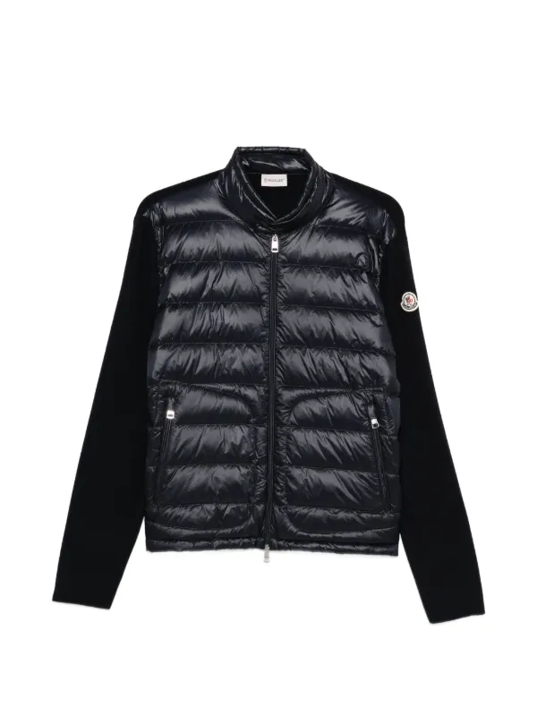 Moncler Cardigan Com Zíper | Azul | FARFETCH BR