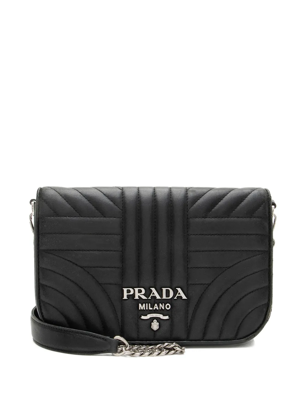 Prada Pre-Owned Diagramme leather cross-body bag - Nero