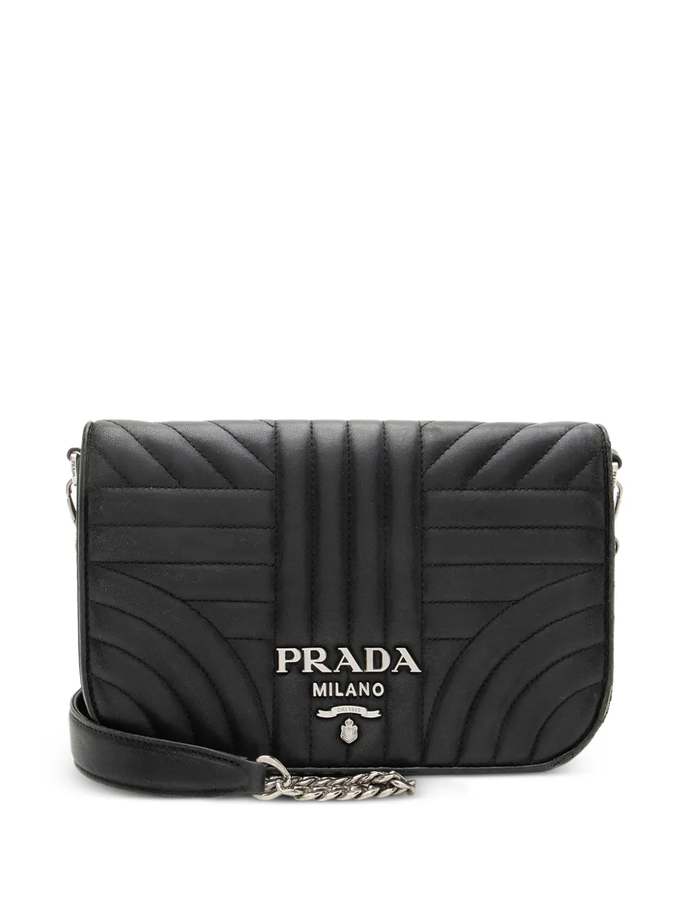 Prada Pre-Owned Diagramme leather cross-body bag - Nero
