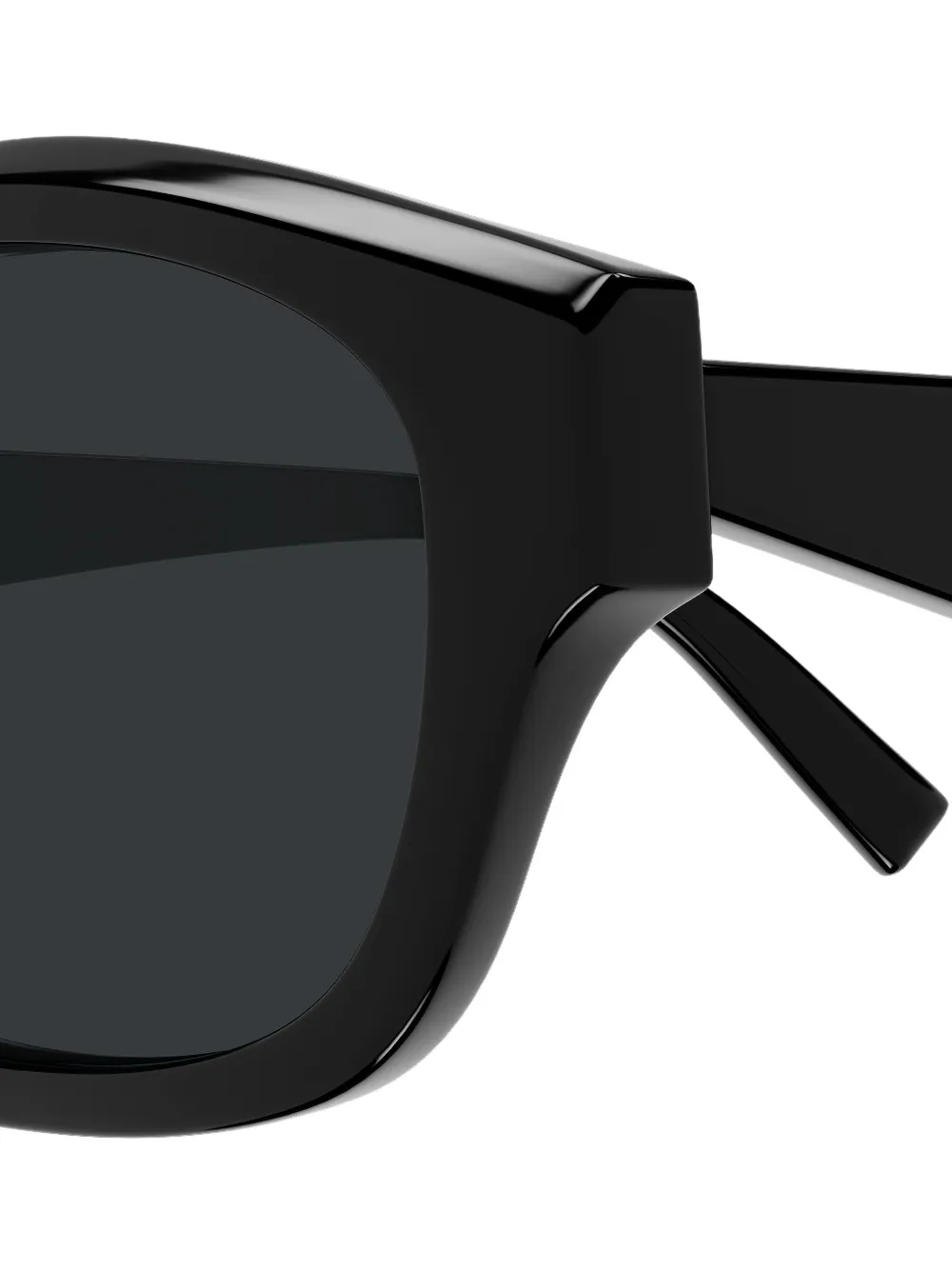 Saint Laurent Eyewear Zonnebril met rond montuur Zwart