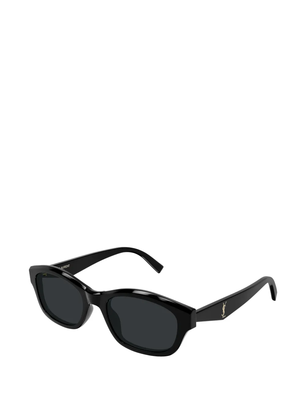 Saint Laurent Eyewear Zonnebril met rond montuur Zwart