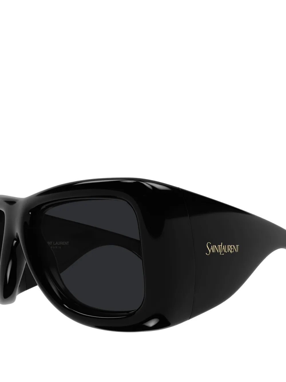 Saint Laurent Eyewear Howl zonnebril met rechthoekig montuur Zwart