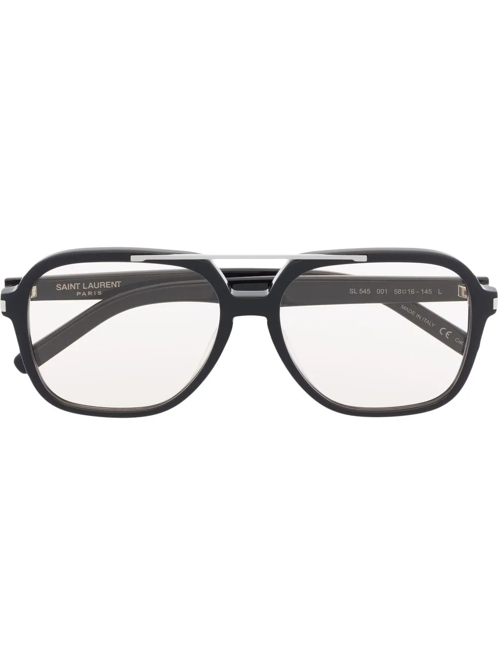 Saint Laurent Eyewear Occhiali da sole squadrati - Nero