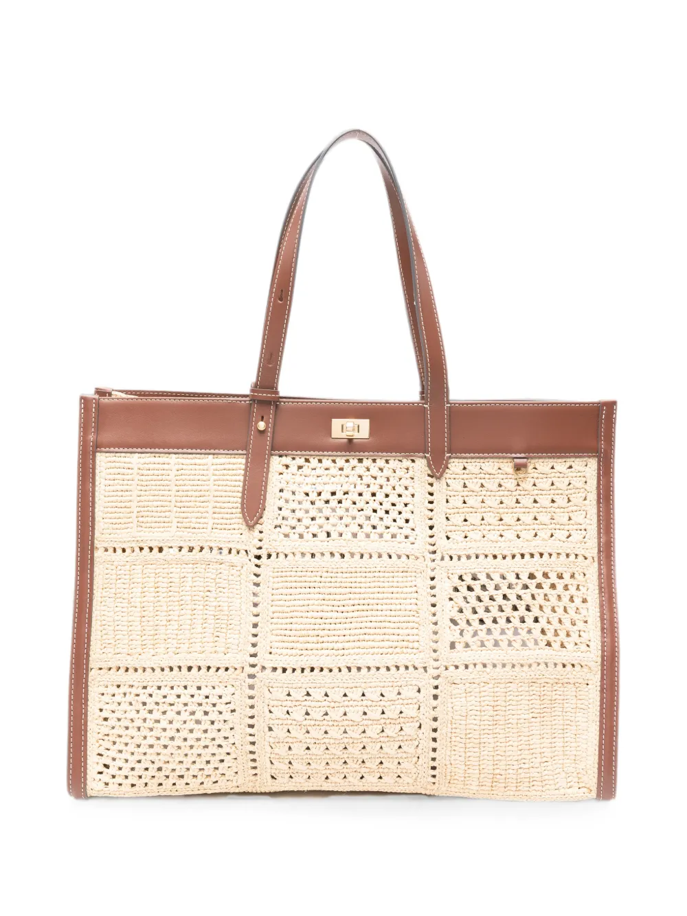 Anya Hindmarch Mortimer patchwork tote bag - Brown
