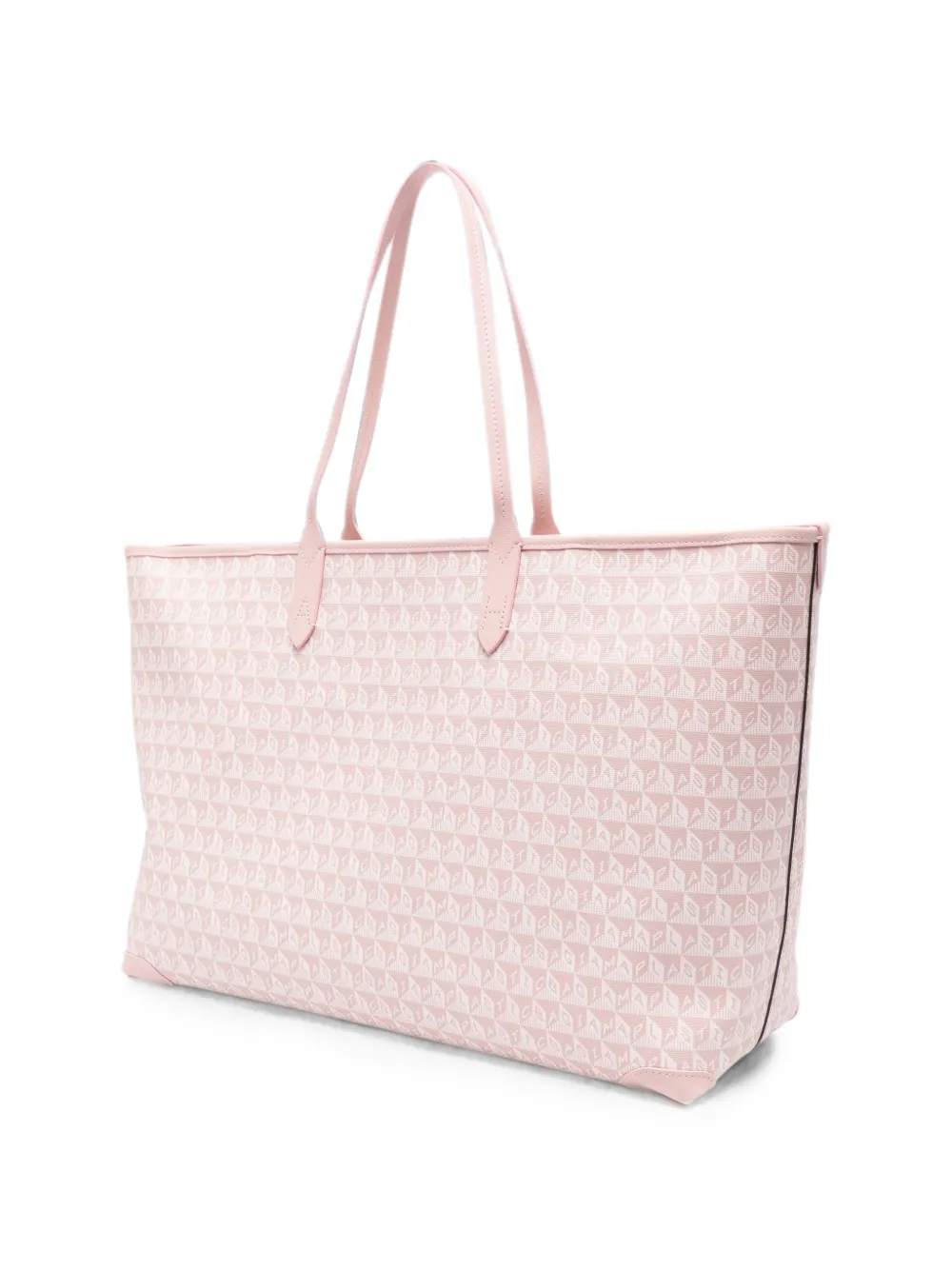 Anya Hindmarch I Am A Plastic Bag shopper met rits Roze