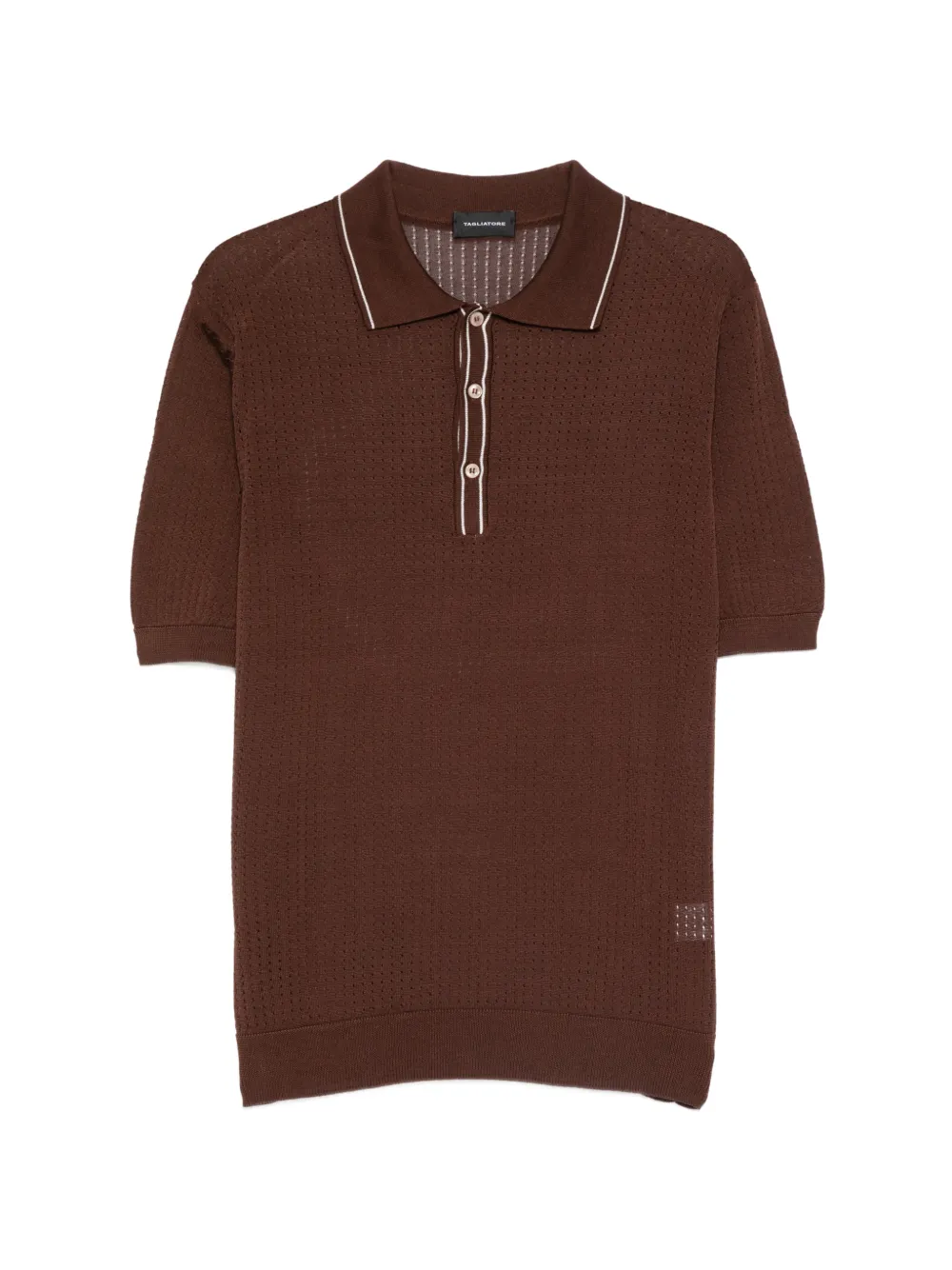 Tagliatore buttoned polo shirt - Marrone