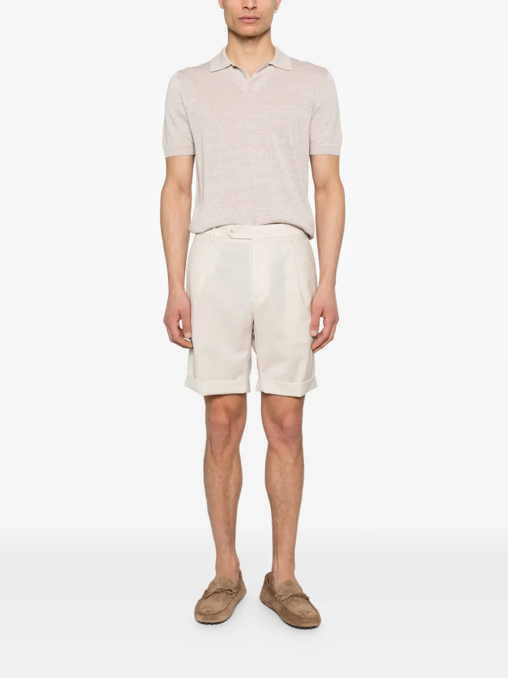 Tagliatore T-shirt met korte mouwen Beige