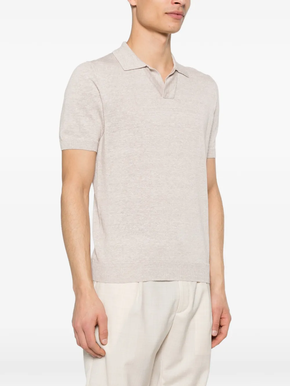 Tagliatore T-shirt met korte mouwen Beige