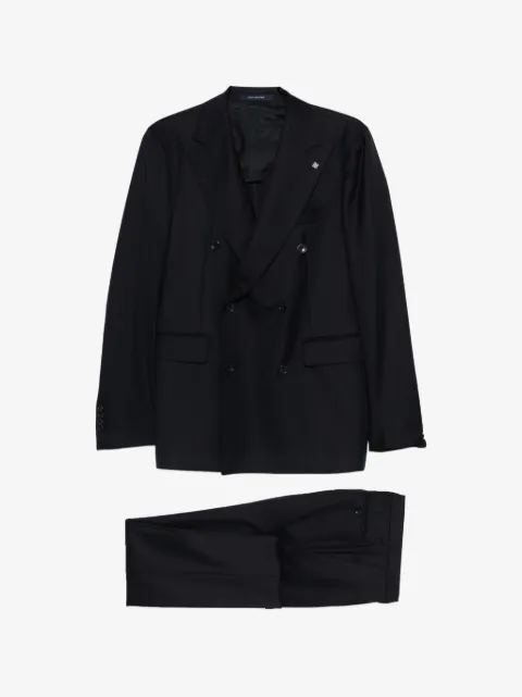 Tagliatore flap pockets double breasted suit