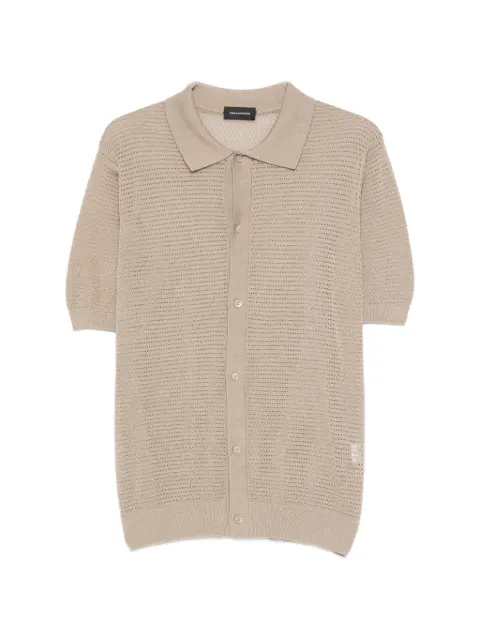 Tagliatore 오픈 니트 버튼 셔츠