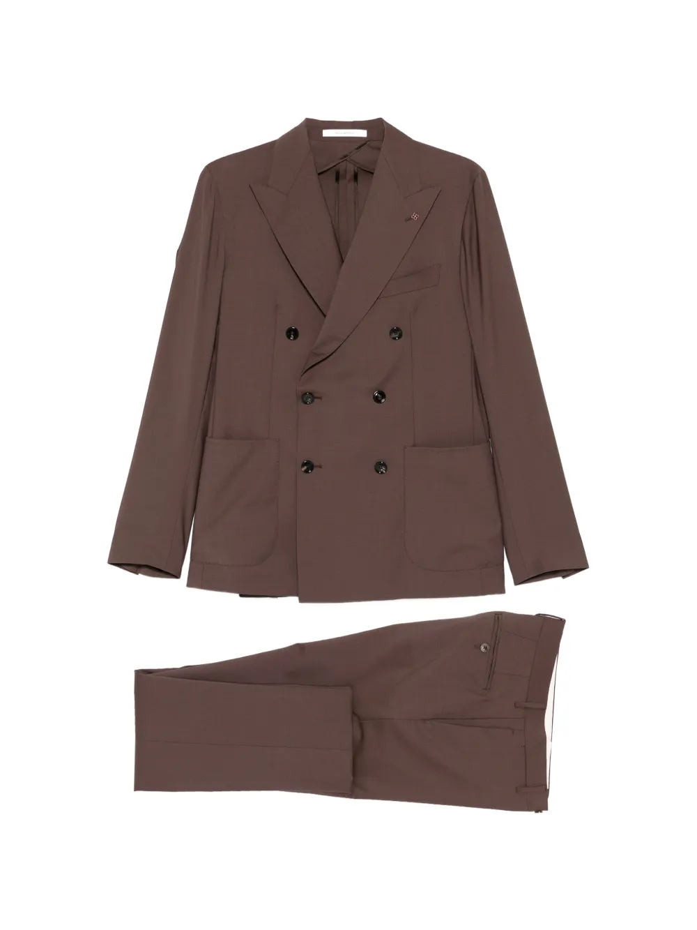 Tagliatore double-breasted suit - Marrone