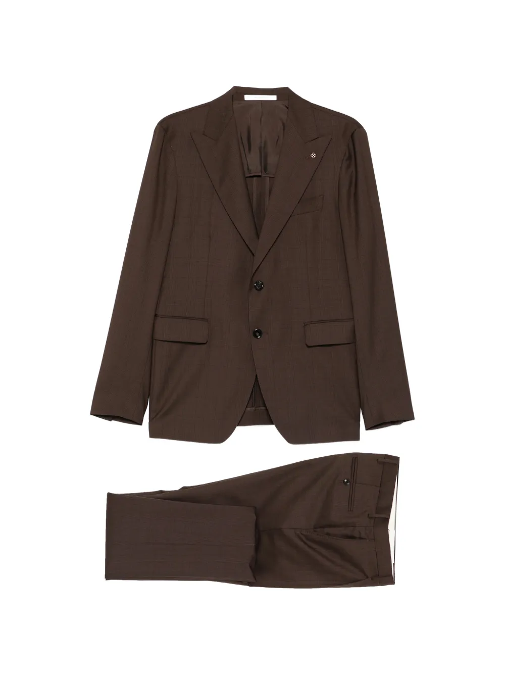 Tagliatore buttoned suit - Marrone