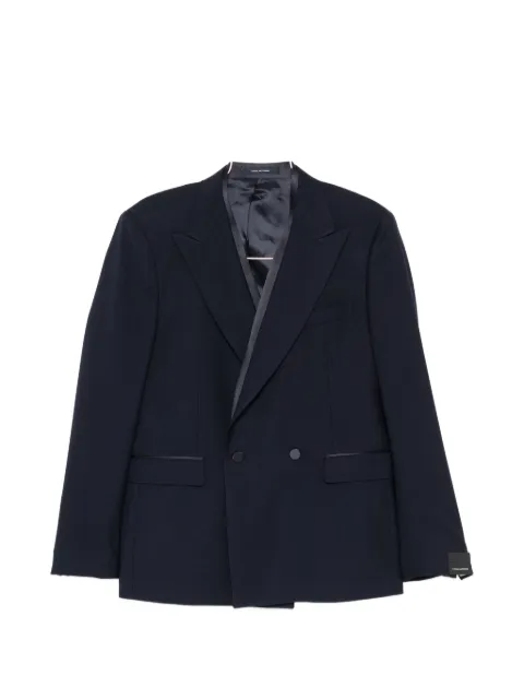 Tagliatore double-breasted satin-trim suit