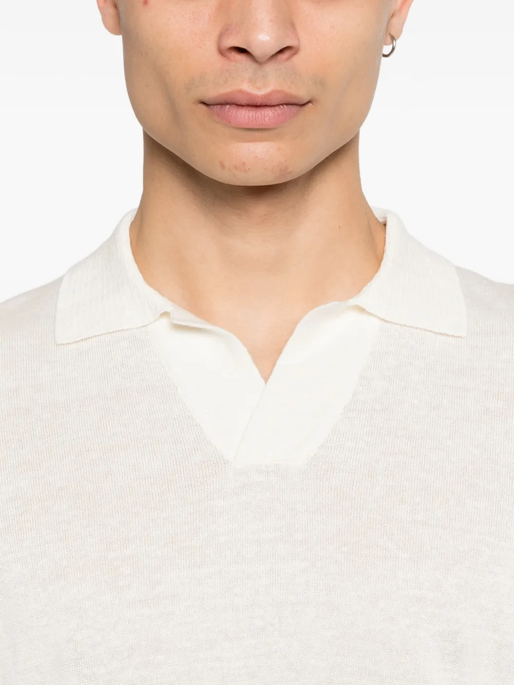 Tagliatore Keith poloshirt met kraag Beige