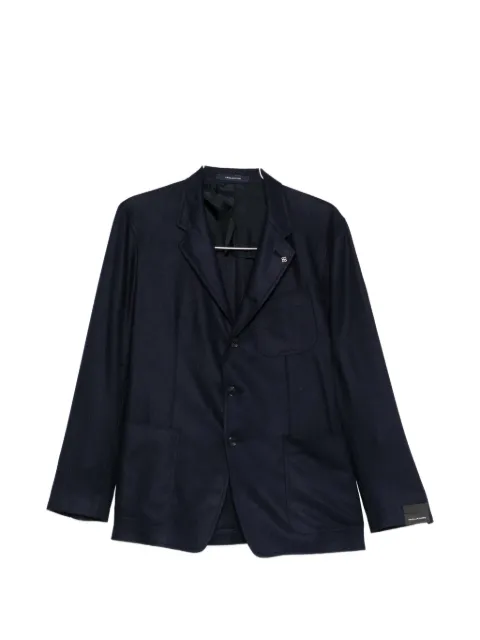 Tagliatore notched-lapel patch-pocket blazer