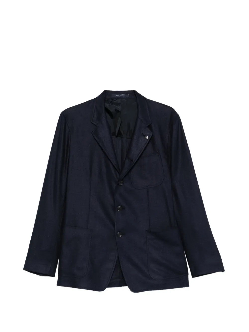 Tagliatore notched-lapel patch-pocket blazer - Blu