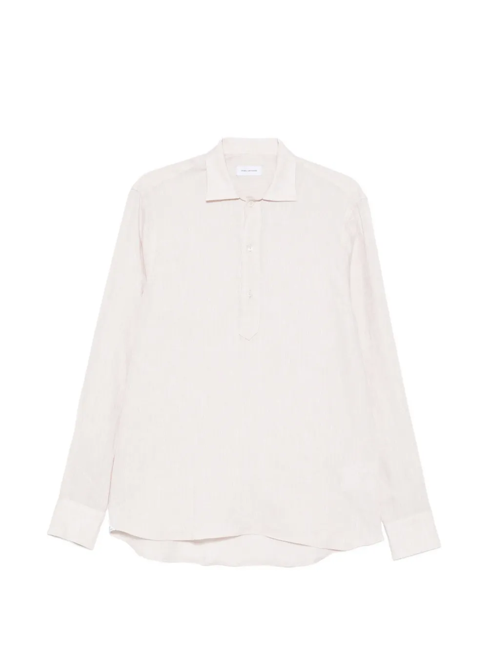 Tagliatore button-up linen shirt - Nude