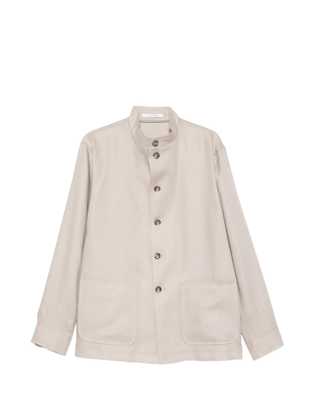 Tagliatore button-up patch-pocket shirtjacket - Toni neutri
