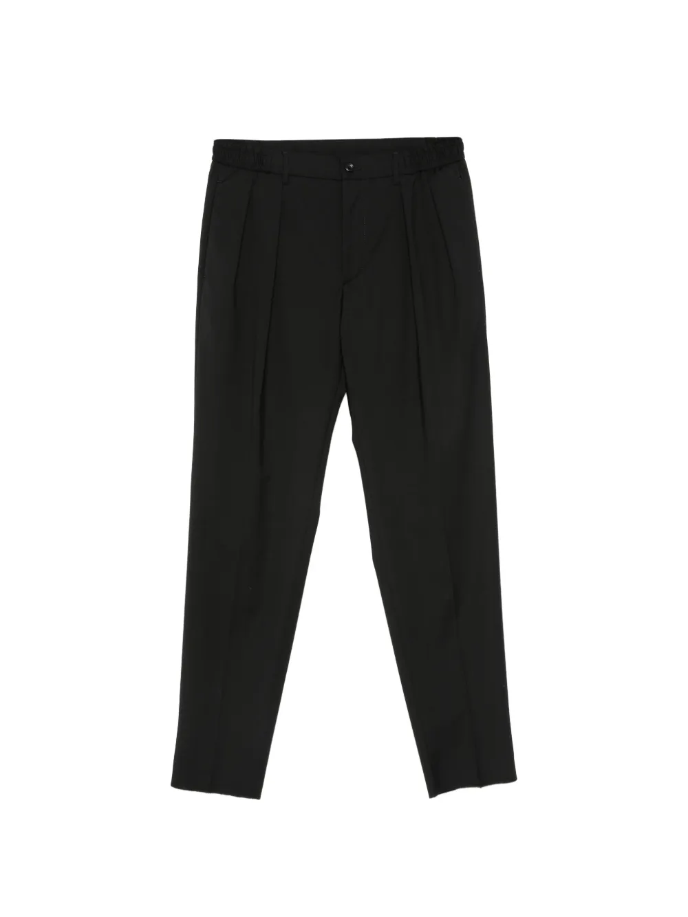 Tagliatore pleated elasticated-waistband trousers - Nero