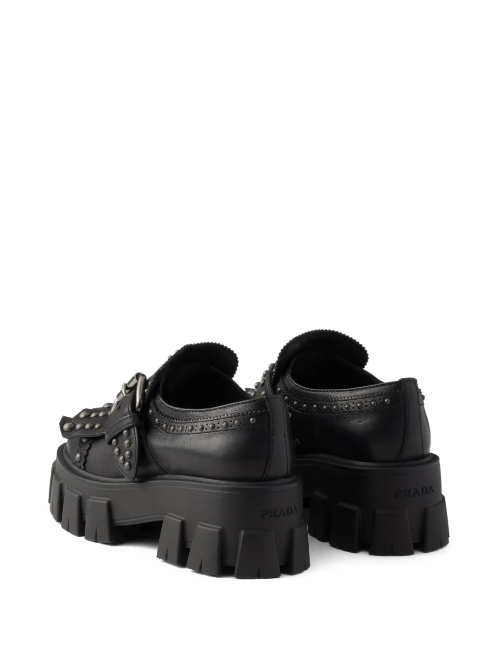 Prada Anka leren loafers Zwart