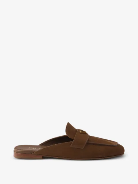 Prada nubuck mules