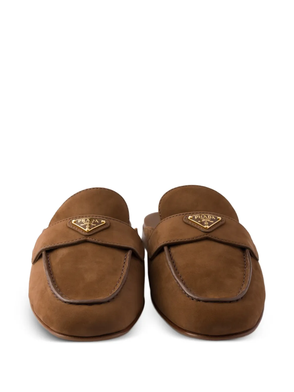 Prada Leren muiltjes Bruin